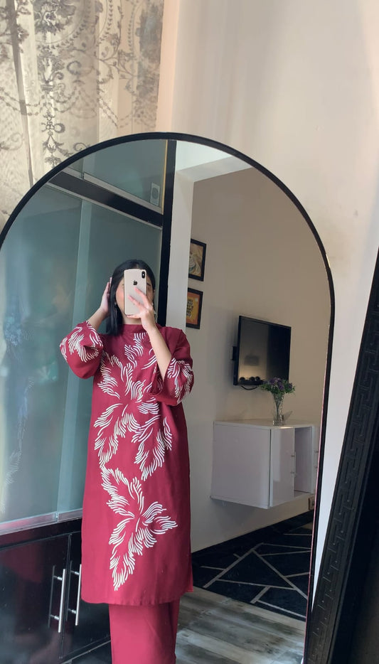 Jazmine Printed 2 Piece Suit Co-Ords – Stylish Print with a Touch of Elegance (12)